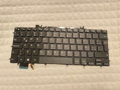 Genuine Dell XPS 15 9550/9560/9570/7590 SPANISH Backlit Laptop Keyboard 038Y66 | eBay