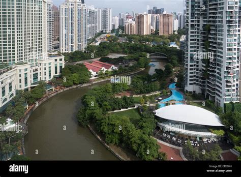 Singapore, River from Riverview hotel Stock Photo - Alamy