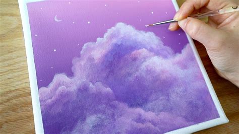 Purple Sky With Clouds Painting - Mijacob