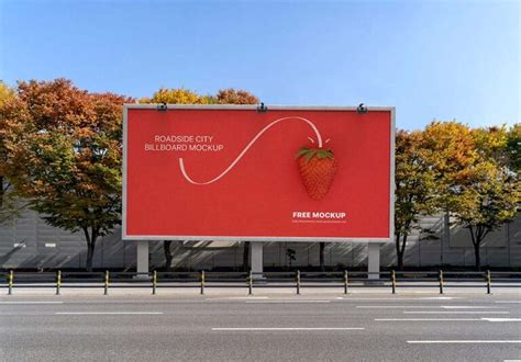 Free Roadside City Billboard Mockup | Mockuptree