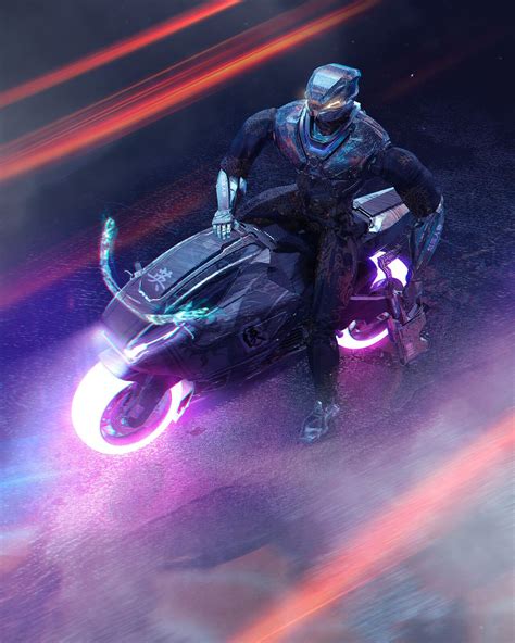 biker, [maxim kuharuk] on ArtStation at https://www.artstation.com/artwork/lVlv45 | Cyberpunk ...
