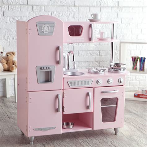 Have to have it. KidKraft Pink Vintage Kitchen $159.99 | Cocinas de juguete, Cocina para niños ...