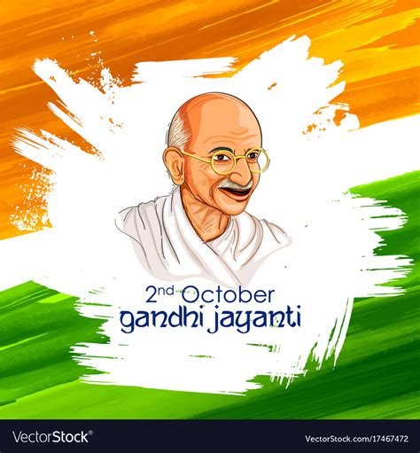 India background for 2nd october gandhi jayanti Vector Image