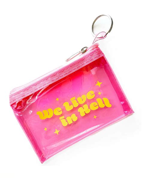 We Live In Hell Vinyl Zip Pouch – Strange Ways