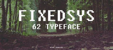 Fixedsys 62 Font Download | Free Font.Download