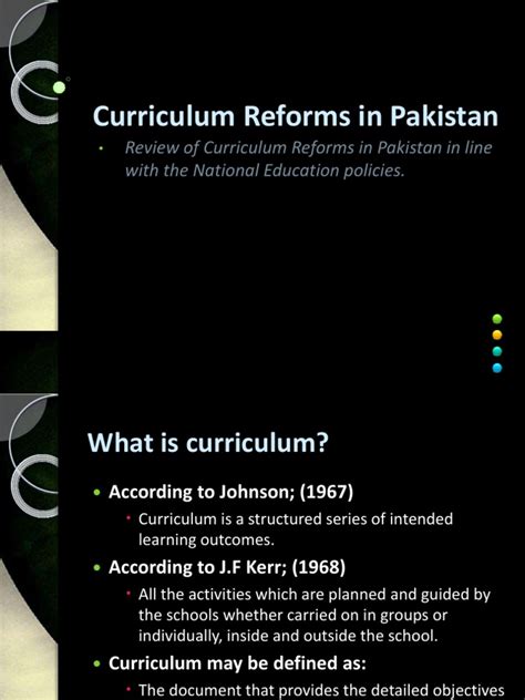 Curriculum Reforms in Pakistan | PDF | Curriculum | Textbook