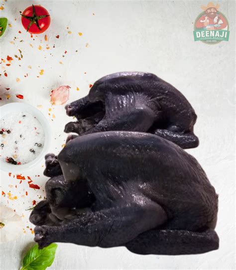 Kadaknath Country Chicken Whole Cleaned (Skinless) – Deenaji