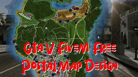 Free Standalone Postal Map Design (Gta V FiveM) - YouTube