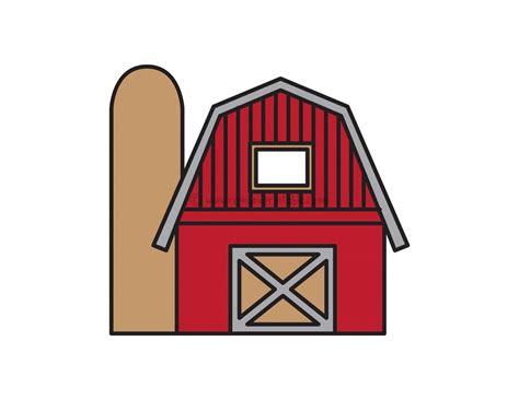 How To Draw a Big Red Barn - Easy Farming Doodles for Kids - Rainbow ...