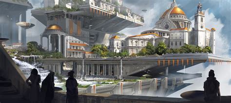 ArtStation - Sky City, Chris Goff | City, Epic art, Artwork