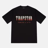 Trapstar Decoded T-Shirt - Black/Red Gradient | No Sauce The Plug
