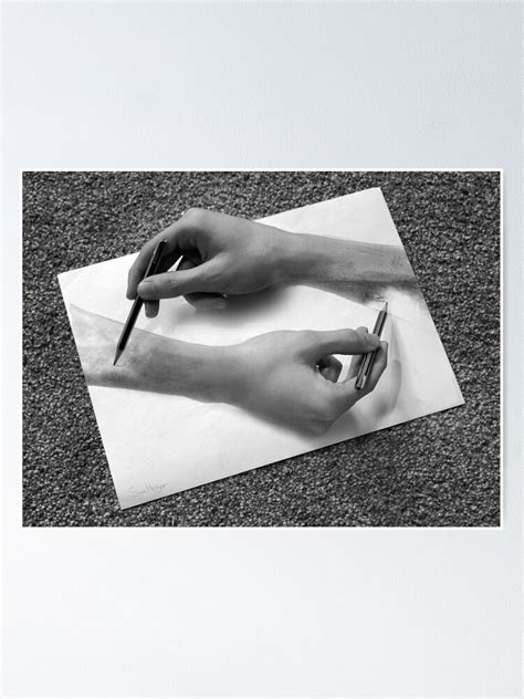 "MC Escher - Drawing Hands" Poster by TheSilentBadger | Redbubble