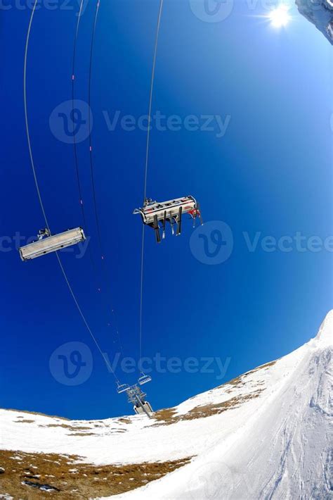 Ski lift view 11579330 Stock Photo at Vecteezy