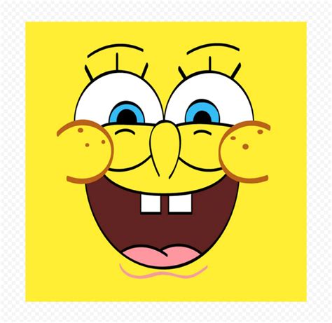 HD Spongebob Square Face Laughing Cartoon Character PNG | Citypng