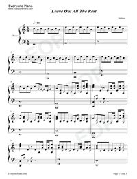 Leave out all the rest sheet music free - ladyluda