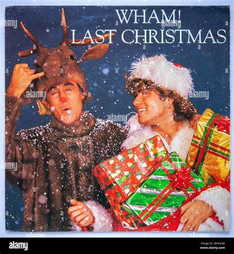 Picture cover of the seven inch vinyl version of Last Christmas by Wham!, which was originally ...