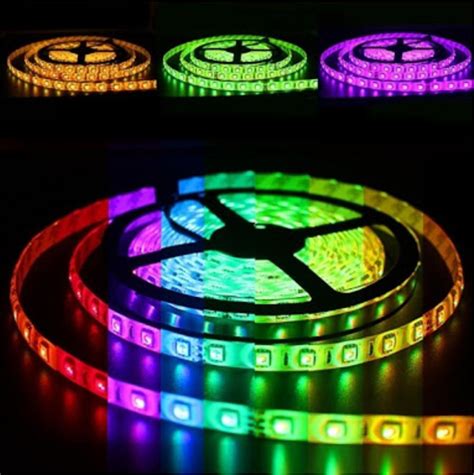 Remote Controlled RGB LED Strip Light 5m - 123 LED Lighting