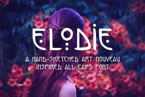 Elodie Hand Sketched Art Nouveau Font - Dafont File