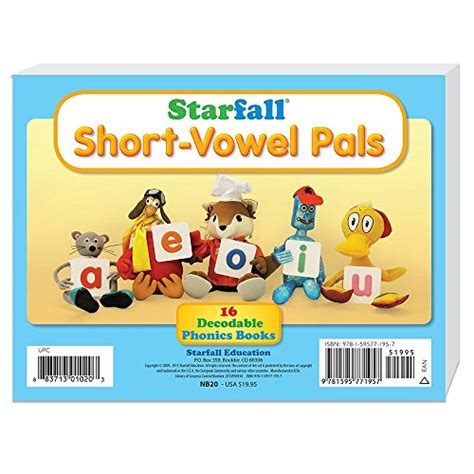 Starfall Short-Vowel Pals 16 Decodable Phonics Books - Starfall ...