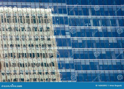 Office Building Reflection In Windows Stock Photo - Image of urban, rectangular: 16065892