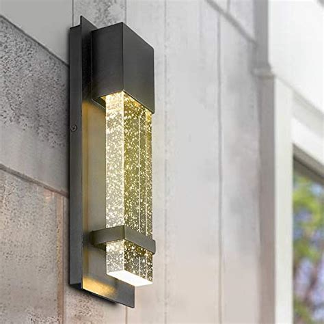 Emliviar Indoor Outdoor LED Wall Sconce Light, Modern Lamp In Black Finish 6916299776462 | eBay