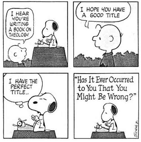 Snoopy theology | Liturgy