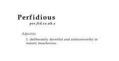 perfidious | Dicionário/Dictionary | Pinterest