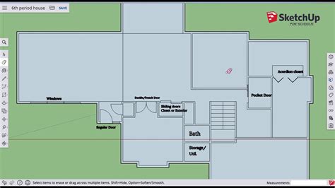 SketchUp 2D Floorplan - Advanced Doors - YouTube