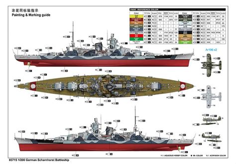 1/200 German Scharnhorst Battleship