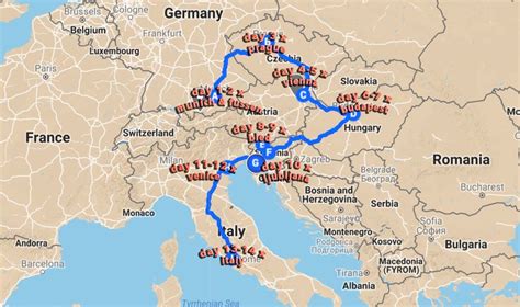 Eurail Map - Eurail Itinerary 14 Days Final | Europe on a budget ...