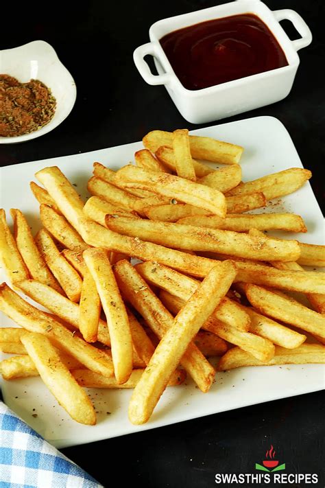 French Fries Recipe | Crispy Finger Chips - Swasthi's Recipes