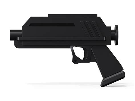 DC-17 Hand Blaster (Authentic Phase I Animated Version) Free 3D Model - .obj .stl - Free3D