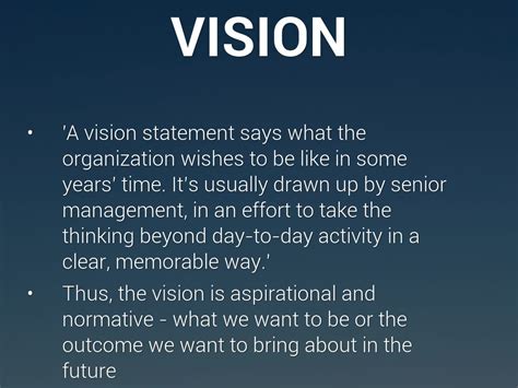 Team Vision And Mission Statement Examples