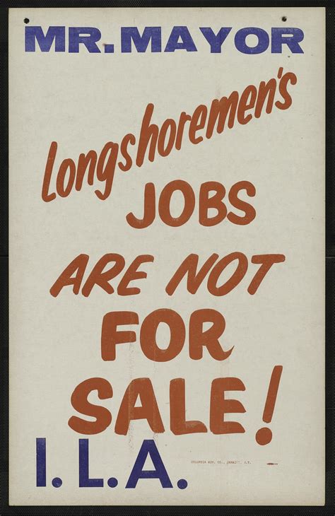 Longshoremen's Jobs Are Not for Sale! | National Museum of American History