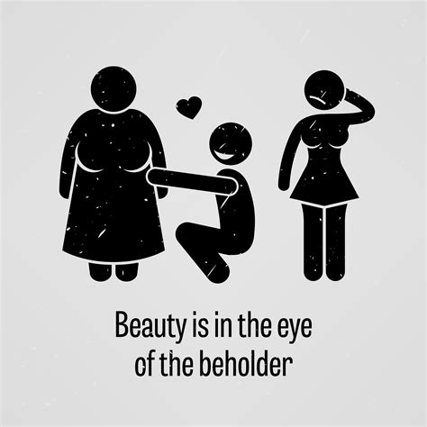 Beauty is in the Eye of the Beholder. 363774 Vector Art at Vecteezy