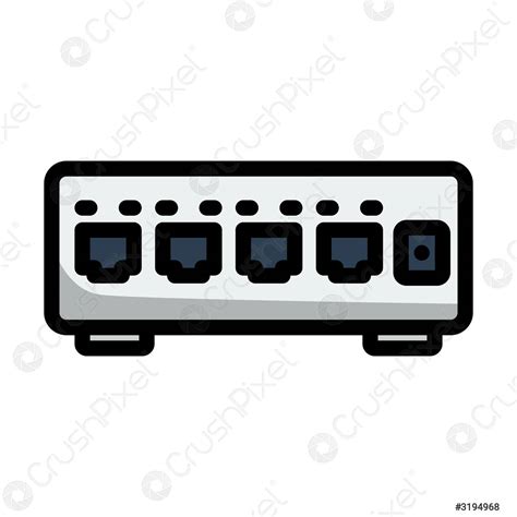 Ethernet Switch Icon - stock vector 3194968 | Crushpixel