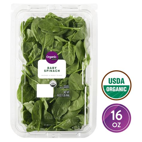 Marketside Organic Baby Spinach, 16 oz - Walmart.com - Walmart.com