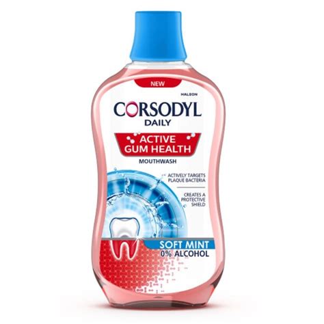 Corsodyl Active Gum Health Daily Soft Mint Mouthwash 500ml