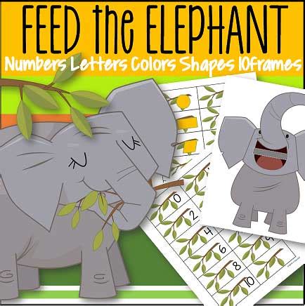 Elephant Math Activities Preschool - Goimages 411