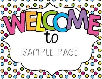 Welcome Sign - Editable Welcome Posters by From the Pond | TpT