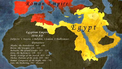 Egyptian Empire Political Map, Extended Timeline & More Nations Mod : eu4