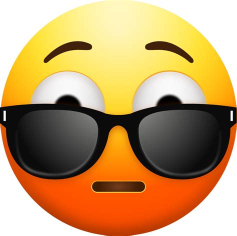 "Shocked Face With Sunglasses" Emoji - Download for free – Iconduck