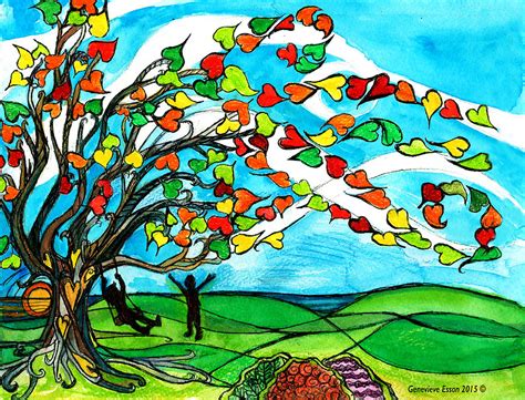 The Windy Tree Painting by Genevieve Esson - Fine Art America