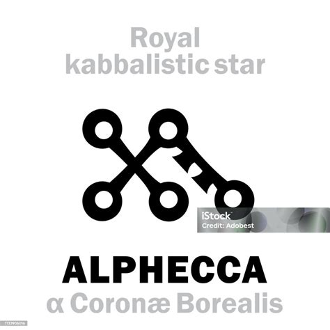 Astrology Alphabet Alphecca Stock Illustration - Download Image Now - iStock