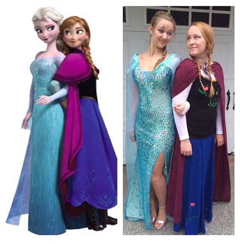 Ana and Elsa frozen! | Frozen costume diy, Frozen costume, Anna ...