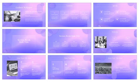 Gradient Wallpaper Free Google Slides and PowerPoint Template