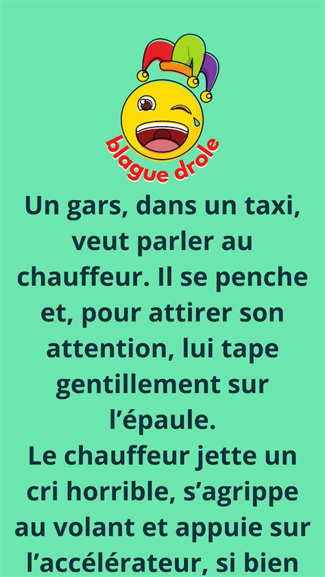 - BLAGUE SUR LE CHAUFFEUR DE TAXI