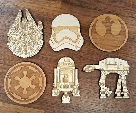 Handmade Wooden Star Wars Fridge Magnets | Gadgetsin