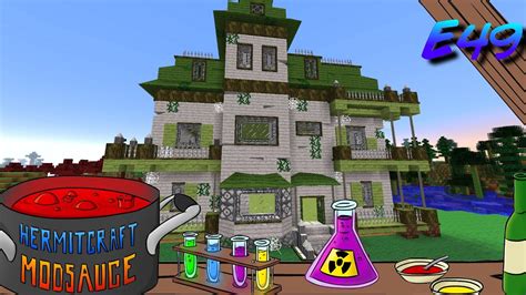 Minecraft Mods - ModSauce - HAUNTED HOUSE!!! ( Hermitcraft Modded Minecraft E49 ) - YouTube