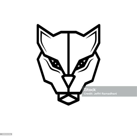 Panther Head Logo Icon Vector Design Template Illustration Stock ...